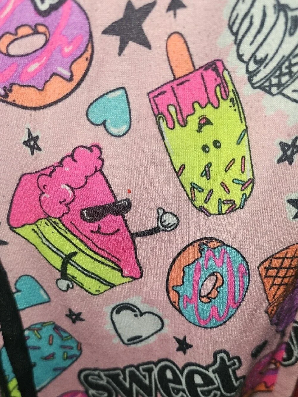 Justice Girls Pink Sweet Treats Pajama Bottoms Size 10